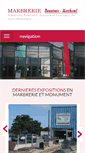 Mobile Screenshot of marbrerie-beautraismarchand.com