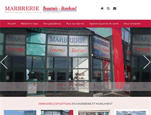 Tablet Screenshot of marbrerie-beautraismarchand.com